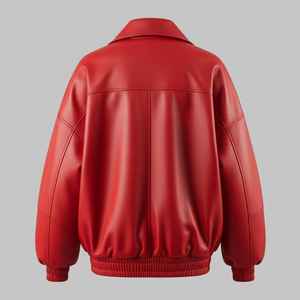 Veste d'extérieur en cuir souple pour femmes, vêtements d'hiver chauds, coupe tendance pour les tenues de tous les jours - Product Image 2