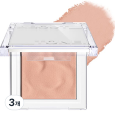 Abouttone 4.3g Fluffy Wear Blusher 01 Veil Peach, Fard in Polvere Pressata ad Alta Pigmentazione per Carnagioni Chiare, Finitura Opaca, Confezione da 3 Pezzi - Product Image 1