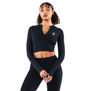 Soutien-gorge de sport sans couture à manches longues et fermeture éclair pour femme, maintien élevé, idéal pour le yoga, la gym et l'entraînement, vêtements de performance, OEM - Product Image 1