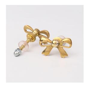 Vintage <b>Brass</b> Bow Drawer <b>Knobs</b> <b>Antique</b> Cabinet <b>Door</b> Pull Handles for Dresser Wardrobe Furniture - Product Image 3