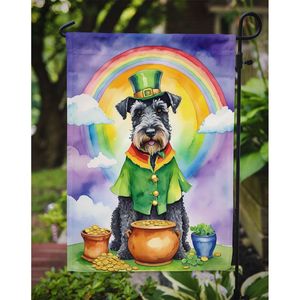 St Patrick's Day Kerry Blue Terrier Jardin Drapeau Multicolore Boîte Aux Lettres Décorative Cour Bannière pour Patio Oeuvre Fleur Lits Petit - Product Image 3