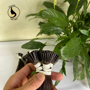 Extensions de cheveux humains i-tip lisses et naturels, 100% fibres de haute qualité, cuticules ajustées, vente en gros - Product Image 4