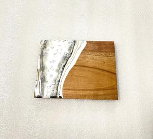 Planche à découper en bois de manguier naturel, ronde, avec poignée en résine, bloc de découpe de cuisine durable, épaisseur 1,3 cm, usage domestique, directement de l'usine - Product Image 2