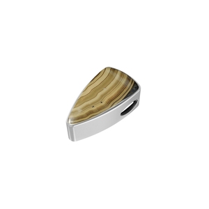 Premium Silver Plated Classic 925 Sterling Silver Women's/Unisex Slider Schalenblende Mix Shapes Spring <b>Lock</b> <b>Cable</b> Chain Bezel - Product Image 4