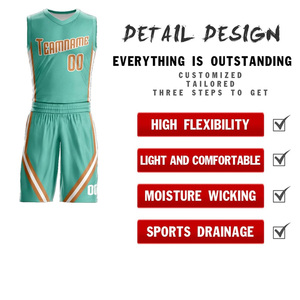 Uniformes de basket-ball personnalisés, nom de l'équipe imprimé, maillot et short sublimés à séchage rapide, sans manches, unisexe, adulte, toutes saisons - Product Image 4