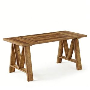 โต๊ะอาหารไม้ทรงสี่เหลี่ยมสำหรับห้องครัวสำหรับรับประทานอาหารที่บ้าน - Product Image 5