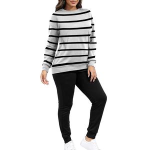 Doublure imprimé coton polyester deux pièces taille régulière vêtements de sport d'hiver pour adultes pull à capuche respirant survêtement d'hiver - Product Image 1