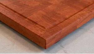 Tabla de cortar de madera para cocina con mango para frutas, verduras y carne, color marrón. - Product Image 2