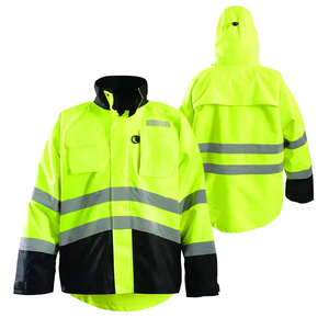 Chaqueta con Capucha de Alta Visibilidad Personalizada, Ropa de Trabajo Reflectante para Construcción, Seguridad, Equipos de Carreteras y Equipos Industriales - Product Image 6