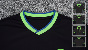 เสื้อฟุตบอลทีมสั่งทำพิเศษ 150GSM โพลีเอสเตอร์ 100% พิมพ์ลายด้วยความร้อน OEM ODM MOQ 10 - Product Image 6