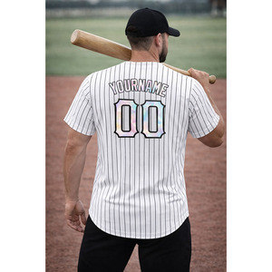 เสื้อเบสบอลแบบสั่งทำพิเศษ ลดราคาพิเศษ ลายปักแบบซับลิเมชั่น สำหรับผู้ชาย ผู้หญิง และผู้ใหญ่ ปักโลโก้ ชื่อ และสีต่างๆ ได้ - Product Image 4