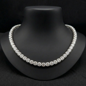 Elegante Collar de Cadena de Diamantes de Platino para Mujer, Joyería de Lujo Brillante de 69 CT, para Bodas y Fiestas, Regalo Moderno y Elegante - Product Image 1
