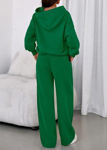 Ensemble de survêtement à capuche oversize pour femme en polaire premium, ensemble athleisure pour femme - Product Image 5