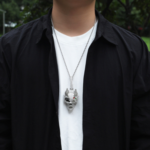 จี้หน้าฮิปฮอปแบบกำหนดเองสำหรับผู้ชาย จี้เพชรโมอิสซาไนต์ VVS ระยิบระยับ เครื่องประดับ 3 มิติ จี้เงินแท้ S925 - Product Image 4