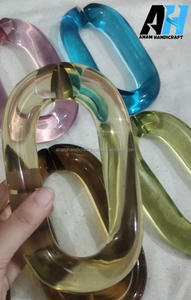 Chaîne en acrylique moderne personnalisée Accents muraux faits à la main en résine ornementale moderne suspendue pour la décoration intérieure Diwali Festival Ready - Product Image 2