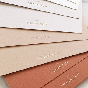 Tarjetas de Agradecimiento Rosadas Recicladas – Tarjeta de Felicitación Personalizada con Relieve y Sobre - Product Image 4