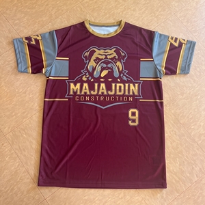 Camiseta Deportiva Sublimada Personalizada al por Mayor, Jersey de Poliéster para Hombre, Impresión de Camisetas Transpirables, Uniforme de Trabajo - Product Image 5