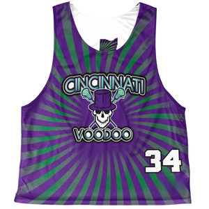 Maillots de lacrosse réversibles personnalisés légers et respirants en maille Birdseye 140 g/m² pour hommes, avec logo sublimé pour entraînement d'équipe - Product Image 1