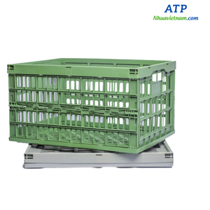 Plastic Foldable <b>Basket</b> Durable Collapsible Storage Container for Clothes <b>Toys</b> Groceries Laundry <b>Picnic</b> Camping Travel - Product Image 5