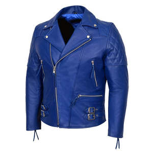 Veste en cuir pour homme personnalisée authentique, veste bomber en cuir, veste en cuir de moto avec fermeture éclair pour homme - Product Image 5