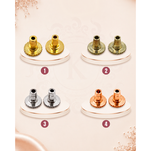 Premium Brass <b>Earring</b> <b>Back</b> Stopper Grip Studs-20 Pcs Indian Ethnic Artificial Jewellery - Product Image 1