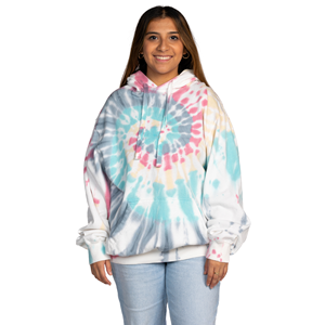 Sudadera con Capucha Tie Dye Oversize para Mujer, Otoño, Logotipo Personalizado, 100% Algodón, Impresión 3D, Bordado, Felpa - Product Image 1