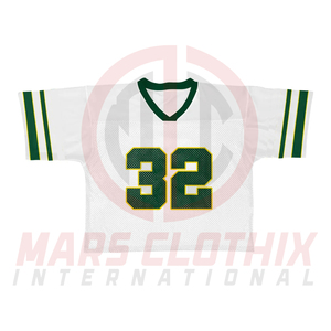 Maillots de football américain à manches courtes en tissu mesh, légers, à séchage rapide, rétro, pour l'entraînement - Product Image 2