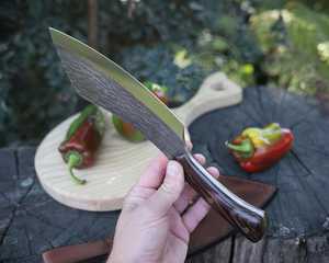 Couteau de chef de 8 pouces en acier inoxydable, couteau à trancher professionnel pour la cuisine, couteau tranchant pour couper la viande et les légumes - Product Image 3