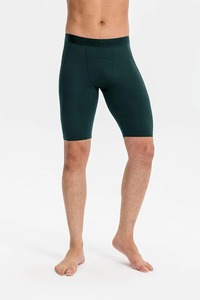 Shorts de compression pour homme en tissu Oxford uni, imperméables, écologiques, respirants et à séchage rapide pour la musculation - Product Image 4