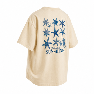 เสื้อยืดโอเวอร์ไซส์ลายรถคลาสสิก ทรงหลวม ไหล่ตก แขนสั้น สไตล์ลำลอง สตรีทแฟชั่น เป็นมิตรกับสิ่งแวดล้อม - Product Image 3