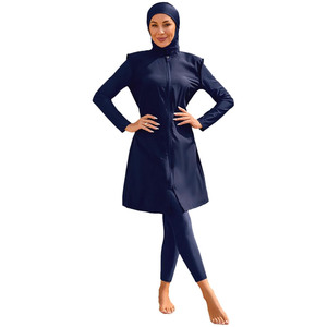 New Customized Women's <b>Modest</b> Plus Size Activewear Suit Breathable Polyester/Cotton Fabric Regular Fit Long Sleeve Sports Top - Product Image 3