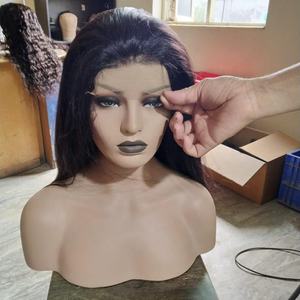 Perruque malaisienne, crépue et bouclée, cheveux naturels de qualité Remy, non traités, Swiss Lace transparente HD, 100% de densité - Product Image 3