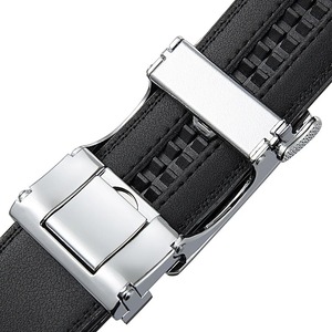 Ceinture décontractée pour homme en cuir véritable avec boucle automatique en alliage, haute qualité, écologique, largeur 3,0 cm, en promotion - Product Image 3