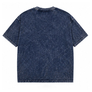 T-shirt en coton pour homme de haute qualité, manches courtes, coupe classique, décontracté, fabrication OEM ODM, t-shirt en coton uni personnalisé pour homme - Product Image 2