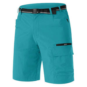 Shorts de jogging cargo unis pour hommes, taille mi-haute, décontractés, avec grandes poches, couleur unie, pour la gym et l'été, grandes tailles - Product Image 1