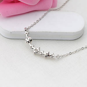 Conjunto de Collar con Colgante de Perla Pequeña de 6mm y Cadena Vacía de Plata S925 Hecha a Mano para Mujer, Material de Accesorios para DIY 378 - Product Image 3