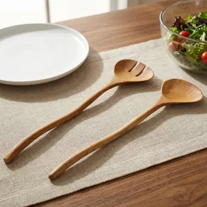Acacia Wood <b>Salad</b> Server Set Eco-Friendly Dishwasher Microwave & Oven Safe with <b>Salad</b> <b>Tools</b> - Product Image 6