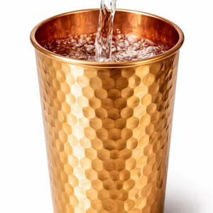 Taza de Cobre Ecológica Personalizada, Taza de Latón Martillado Vintage para Moscow Mule, Cerveza, Café, Uso Doméstico, Artesanía MS - Product Image 1