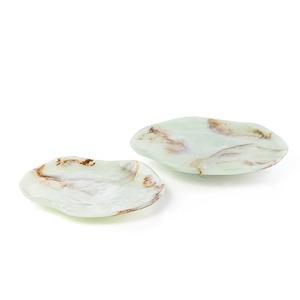 Bol à salade artisanal de luxe en résine, fait main, plat de service décoratif haut de gamme pour salades, fruits, collations, tables à manger, restaurants - Product Image 2