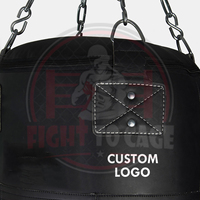 Sac de frappe d'angle pour boxe en cuir noir pur, résistant aux déchirures, avec rembourrage EPE haute résistance pour absorption des chocs