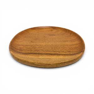 Plateau de service rond en bois |   Plateau de service en bois fait main |   Plateau à collation en bois |   Plateau en bois naturel pour la salle à manger et la cuisine - Product Image 3