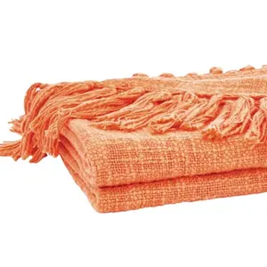 किफायती मूल्य पर उपलब्ध बुना हुआ थ्रो कंबल लटकन कपास बुना हुआ कंबल घर के लिए सोफा सजावट