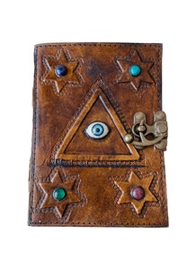 Hocus pocus sách của phép thuật handmade cuốn sách của bóng trống bán buôn cổ điển chính hãng Da Tạp Chí grimoire máy tính xách tay cổ - Product Image 5