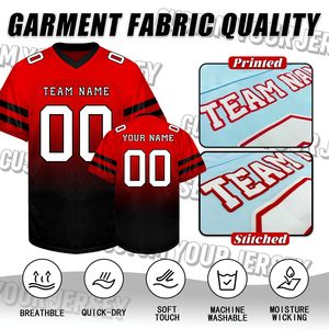 เสื้อฟุตบอลอเมริกันคุณภาพสูงขนาดพลัสไซส์ |   ผ้าโพลีเอสเตอร์ 100% แห้งเร็ว |   ชุดทีมที่ปรับแต่งได้ |   ขายส่ง OEM สำหรับผู้ใหญ่ - Product Image 5