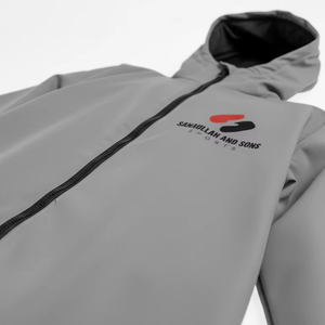 Professional Swim Parka Hooded <b>Waterproof</b> Windproof Warm Changing Robe Outdoor Sports Long <b>Jacket</b> OEM Service - Product Image 3