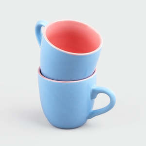 Aqua Bliss Set of 4 Glazed Ceramic <b>Tea</b> <b>Mugs</b> Microwave Safe Nordic Japandi Design Cork Water Bottle Caps for Mother's Day - Product Image 2