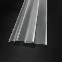 Diffuseur linéaire prismatique en acrylique transparent gaufré Bming pour éclairage LED, couverture lumineuse pour éclairage uniforme intérieur