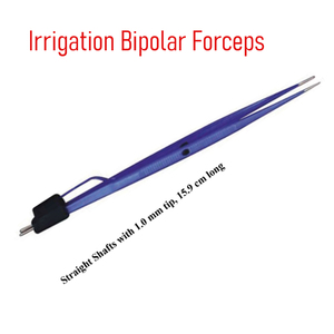 Pinzas de irrigación bipolares rectas, aisladas, punta de 1.0 mm, 15.9 cm de largo, Cushing CE - Product Image 2