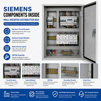 Caja de Distribución de Bajo Voltaje de Acero de Titanio con Recubrimiento en Polvo Personalizada, con Interruptores y Tomas de Corriente para Uso Industrial