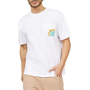 T-shirt personnalisé 100% coton, broderie et impression de logo sur mesure, tissu écologique, séchage rapide, respirant, col rond, coupe classique pour homme - Product Image 1